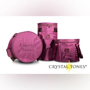 NEW 7” Crystal Tones Nylon Case: Crystal Singing bowls ✨